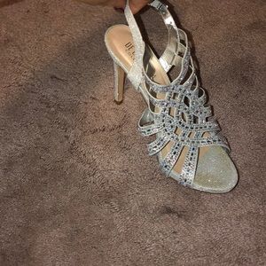 Prom sparkly heels. Worn once.